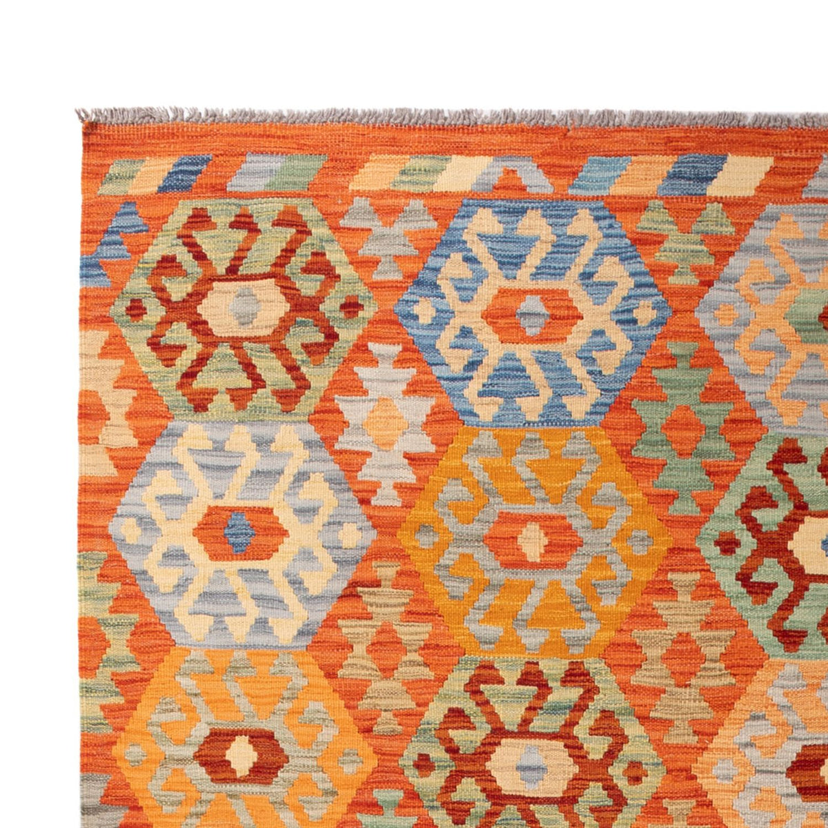 Kelim tapijt - Splash - 301 x 206 cm - veelkleurig