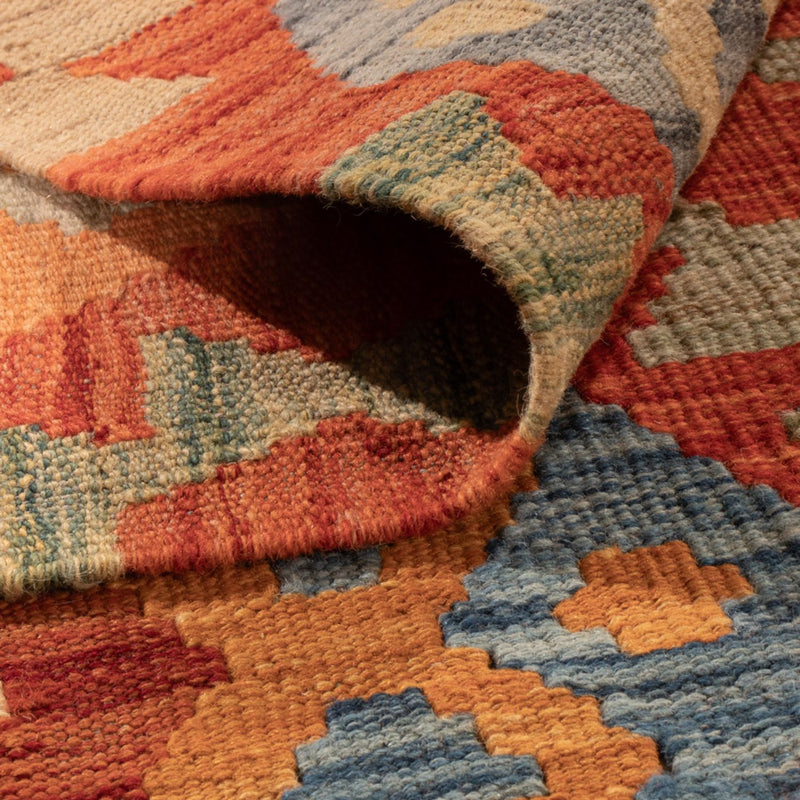 Kelim tapijt - Splash - 301 x 206 cm - veelkleurig