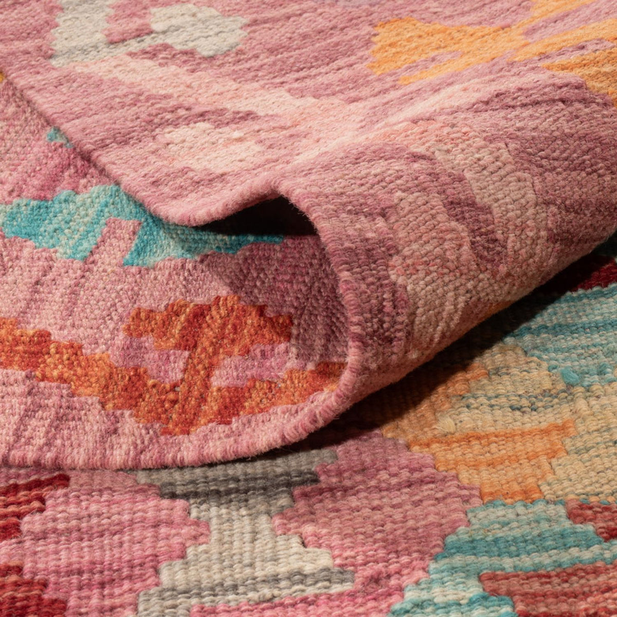 Kelim tapijt - Splash - 300 x 200 cm - veelkleurig