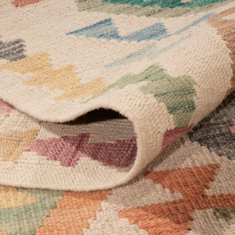 Kelim tapijt - Splash - 298 x 205 cm - veelkleurig