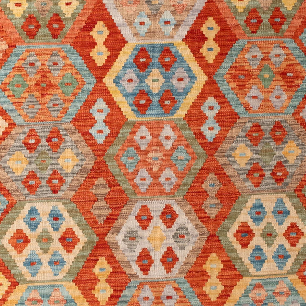 Kelim tapijt - Splash - 305 x 207 cm - veelkleurig