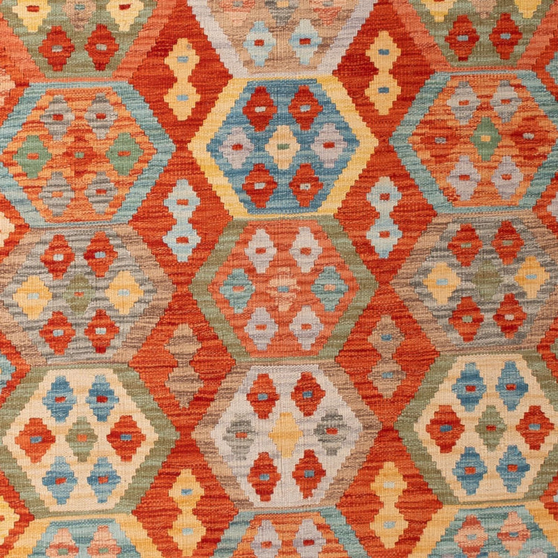 Kelim tapijt - Splash - 305 x 207 cm - veelkleurig