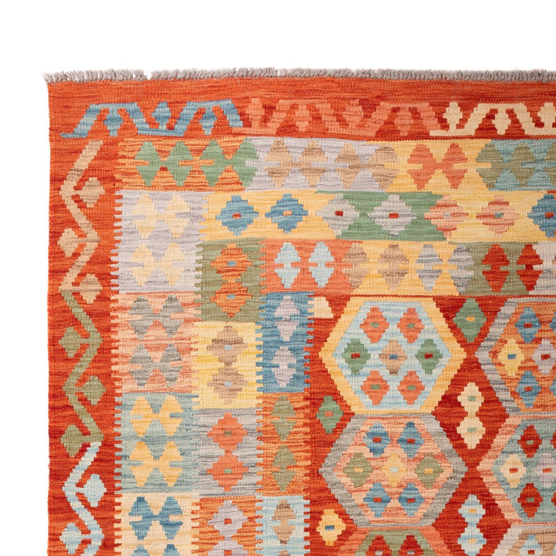 Kelim tapijt - Splash - 305 x 207 cm - veelkleurig