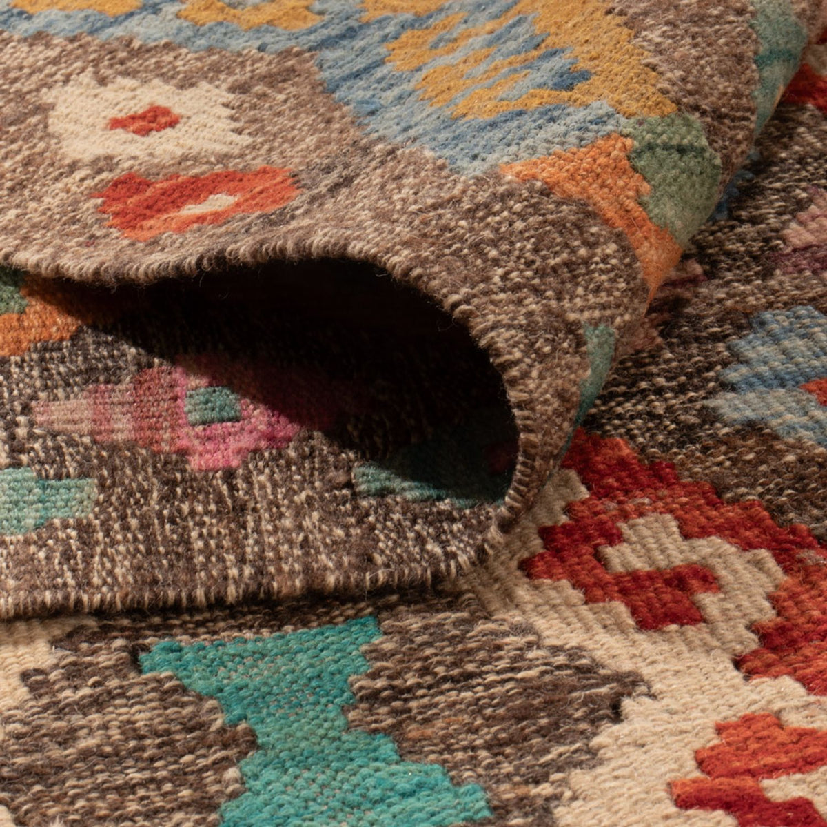 Kelim tapijt - Splash - 314 x 201 cm - veelkleurig