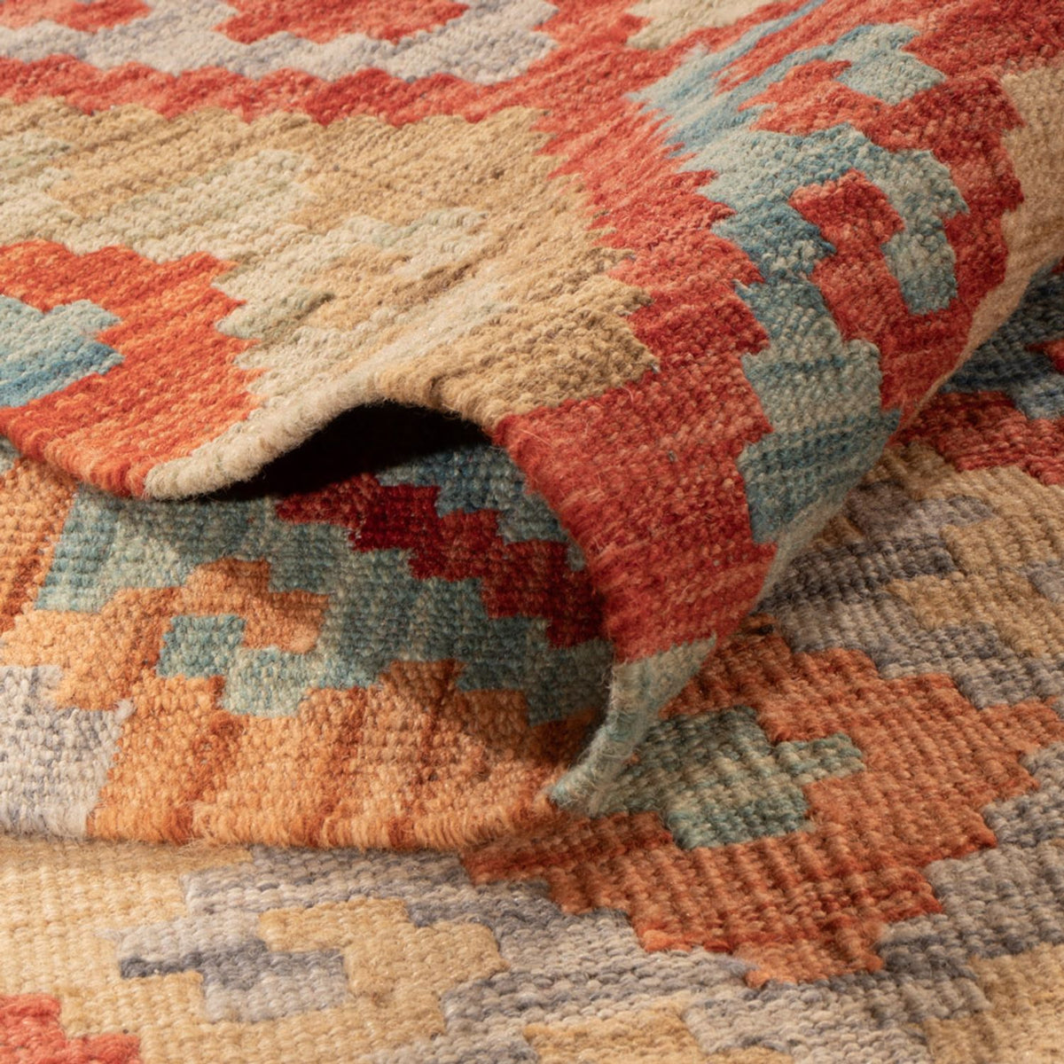 Kelim tapijt - Splash - 292 x 201 cm - veelkleurig