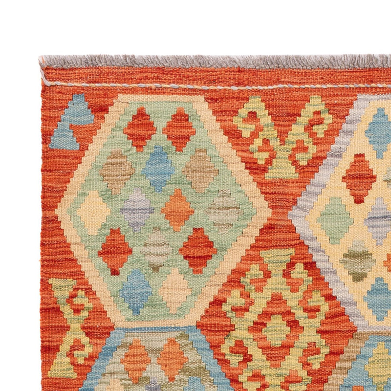 Kelim tapijt - Splash - 186 x 122 cm - veelkleurig