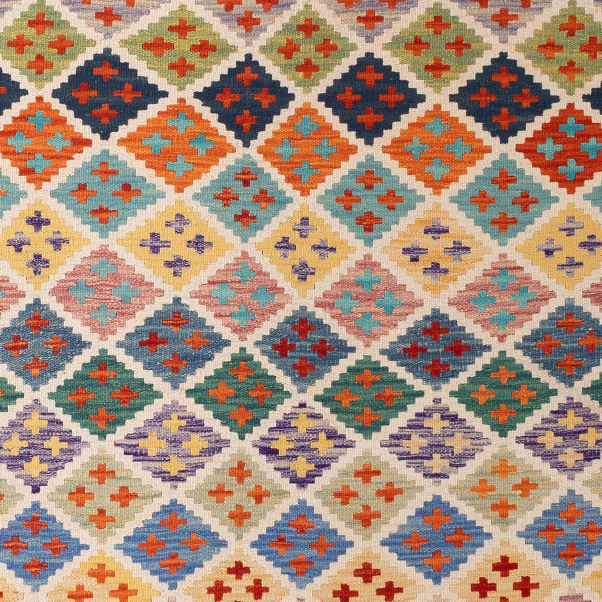 Kelim tapijt - Splash - 304 x 209 cm - veelkleurig