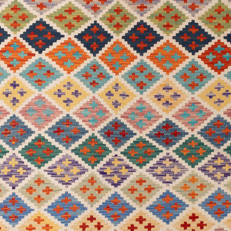 Kelim tapijt - Splash - 304 x 209 cm - veelkleurig