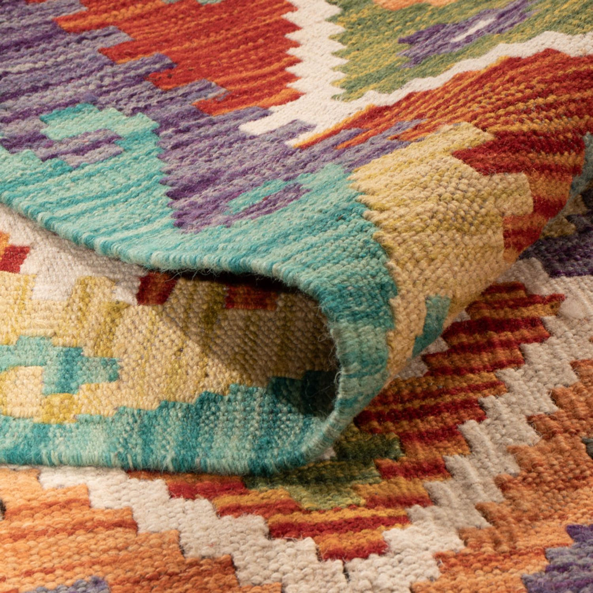 Kelim tapijt - Splash - 293 x 213 cm - veelkleurig