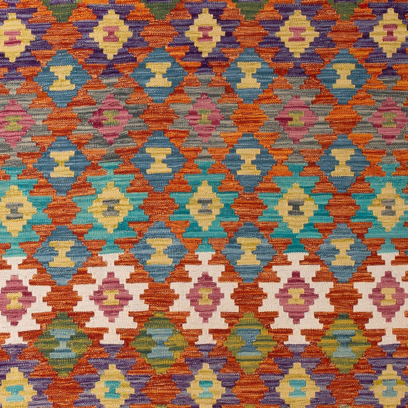 Kelim tapijt - Splash - 292 x 213 cm - veelkleurig