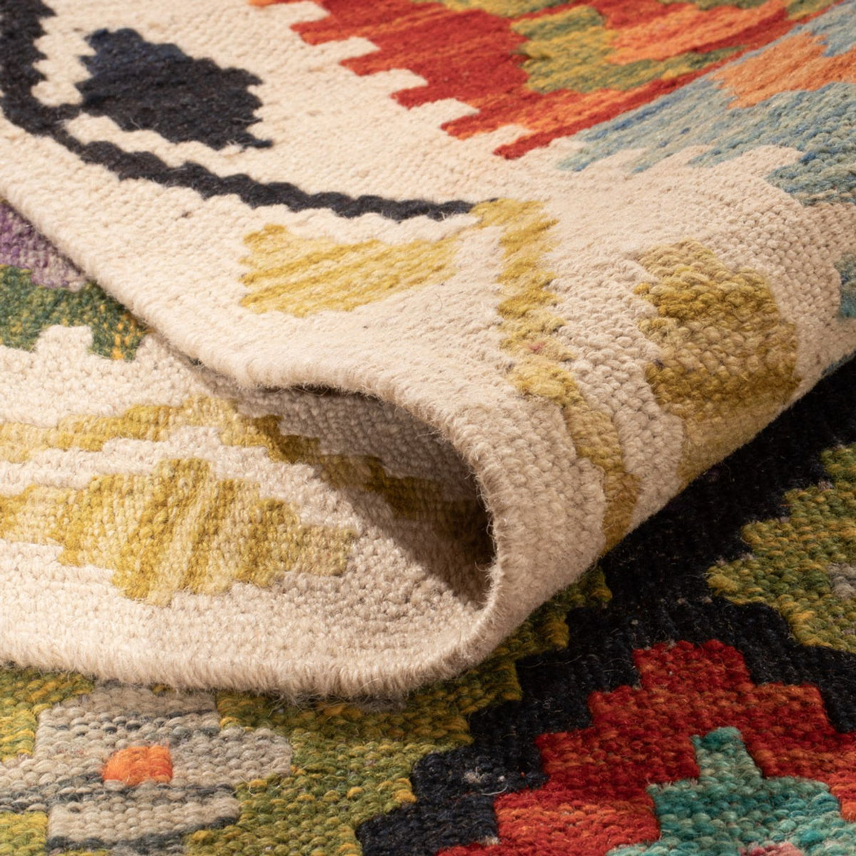 Kelim tapijt - Splash - 298 x 206 cm - veelkleurig