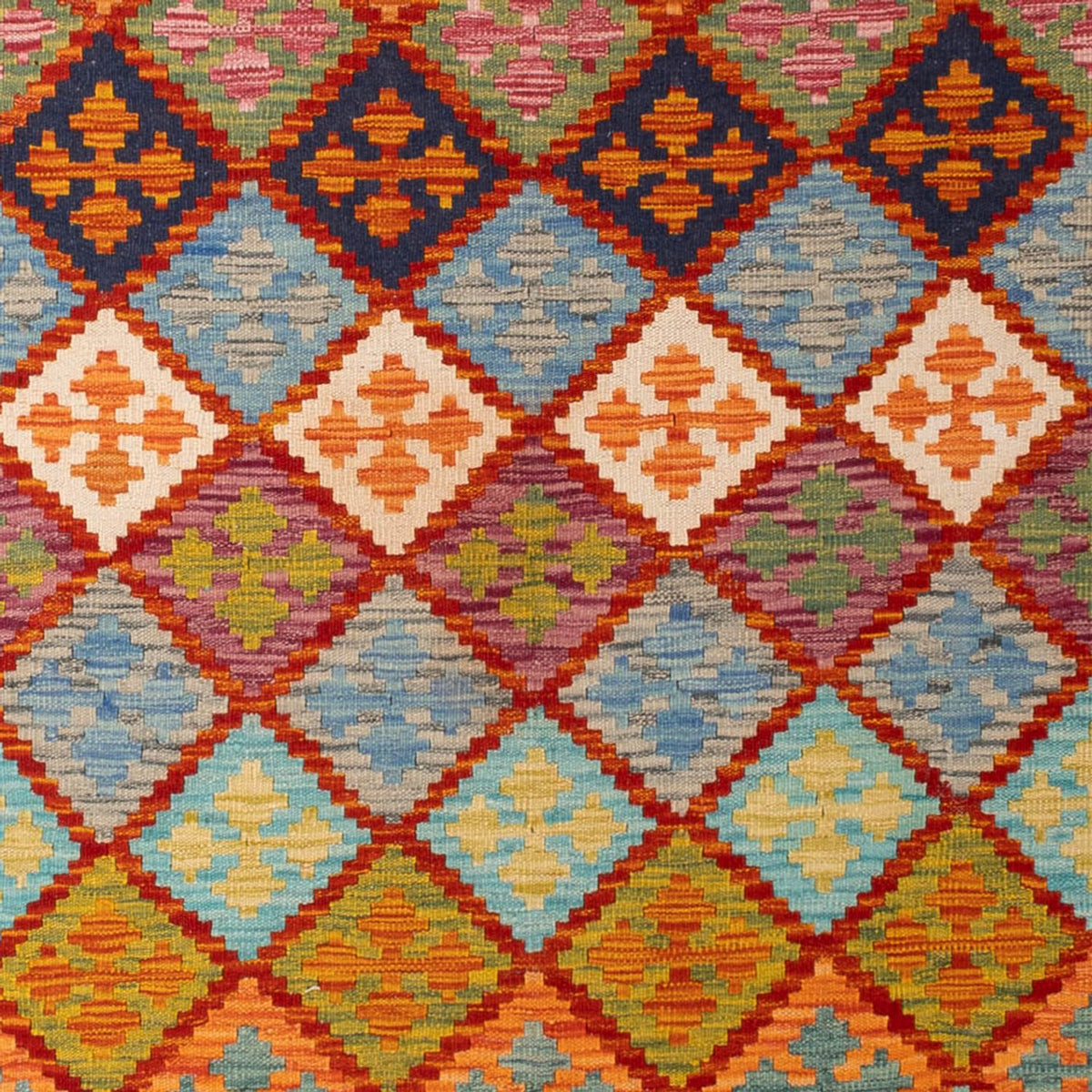 Kelim tapijt - Splash - 296 x 209 cm - veelkleurig