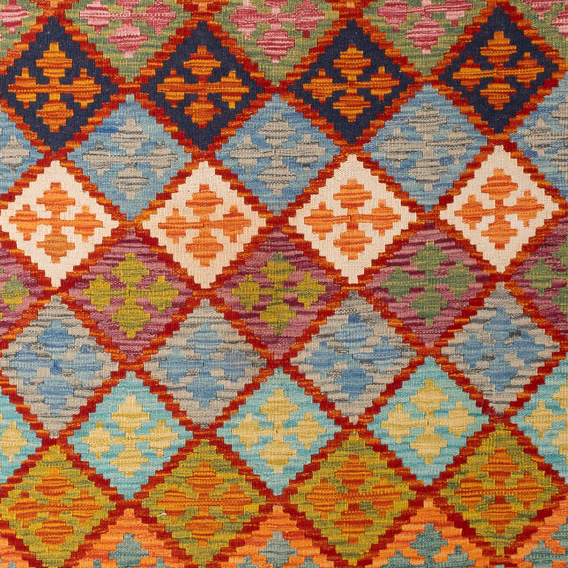 Kelim tapijt - Splash - 296 x 209 cm - veelkleurig