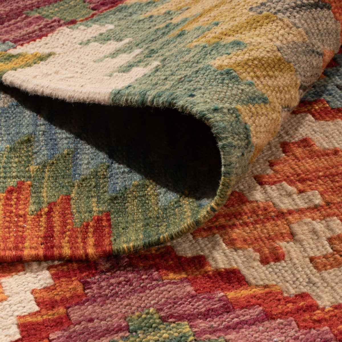 Kelim tapijt - Splash - 296 x 209 cm - veelkleurig