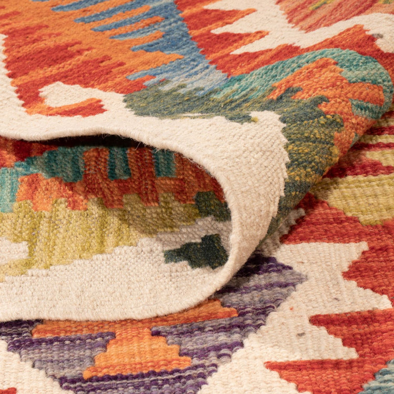 Kelim tapijt - Splash - 307 x 200 cm - veelkleurig