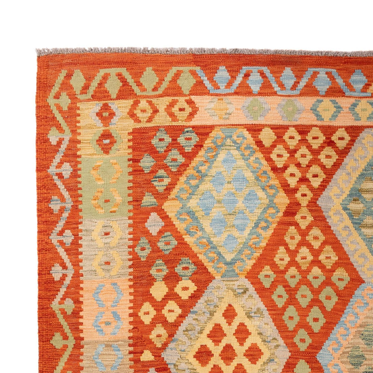 Kelim tapijt - Splash - 304 x 207 cm - veelkleurig