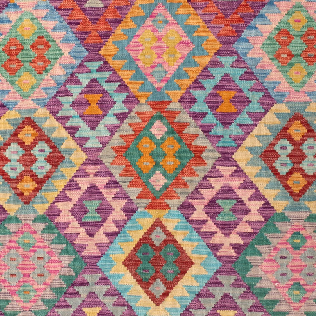 Kelim tapijt - Splash - 301 x 200 cm - veelkleurig