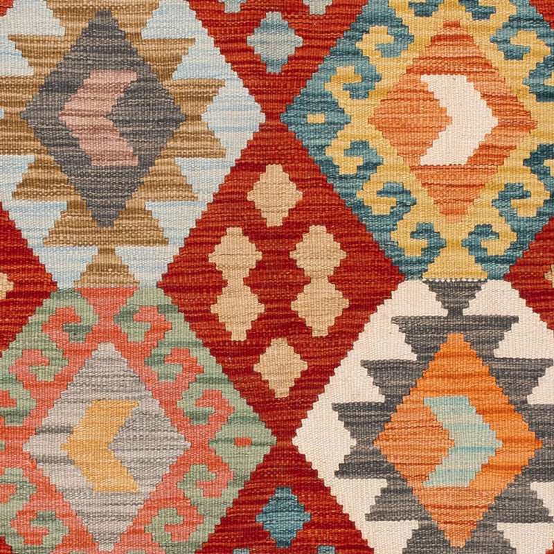 Kelim tapijt - Splash - 186 x 120 cm - veelkleurig