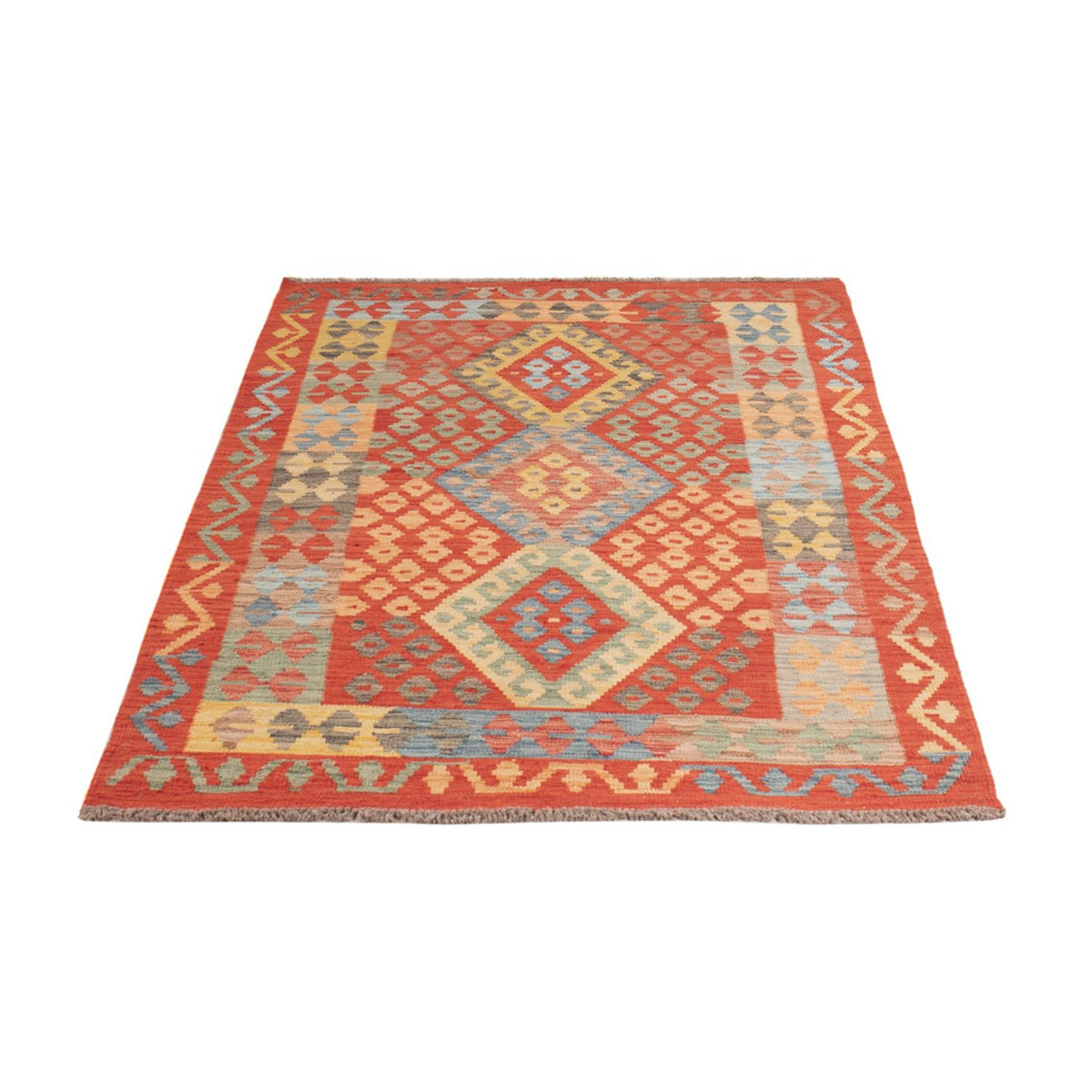 Kelim tapijt - Splash - 187 x 113 cm - veelkleurig