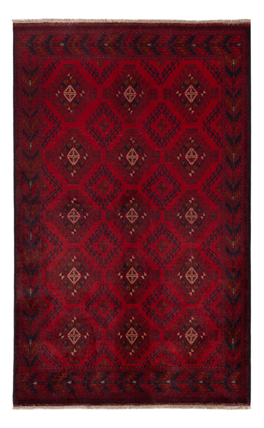 Afghaans tapijt - Kunduz - 201 x 126 cm - rood