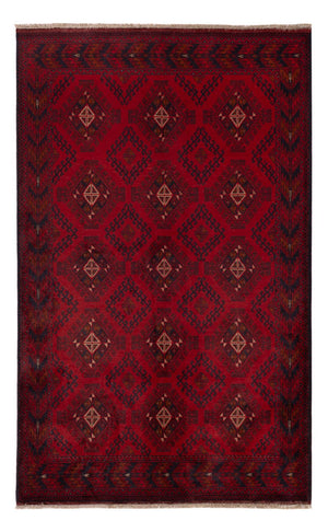 Afghaans tapijt - Kunduz - 201 x 126 cm - rood