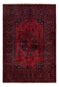 Afghaans tapijt - Kunduz - 197 x 128 cm - rood