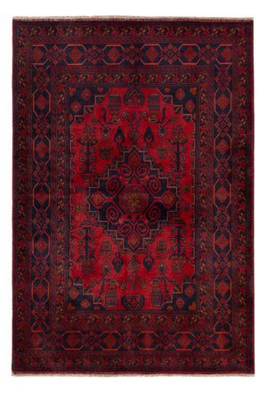 Afghaans tapijt - Kunduz - 197 x 128 cm - rood