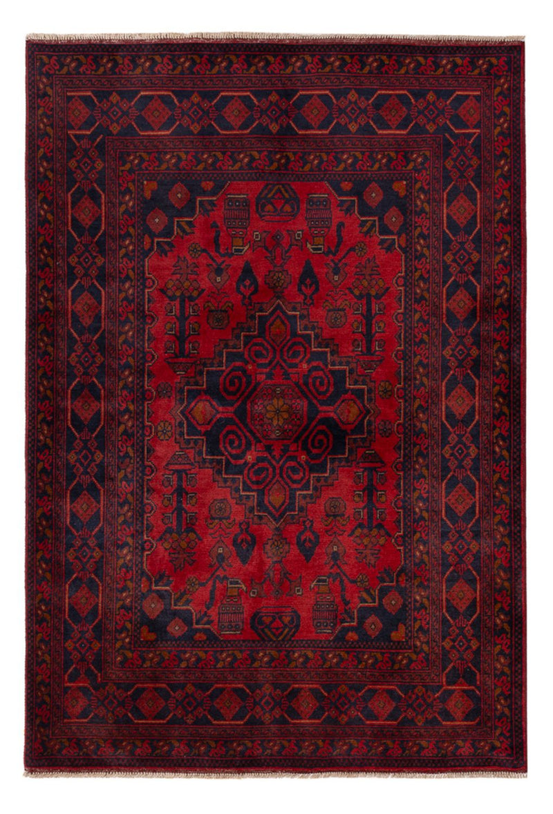 Afghaans tapijt - Kunduz - 197 x 128 cm - rood