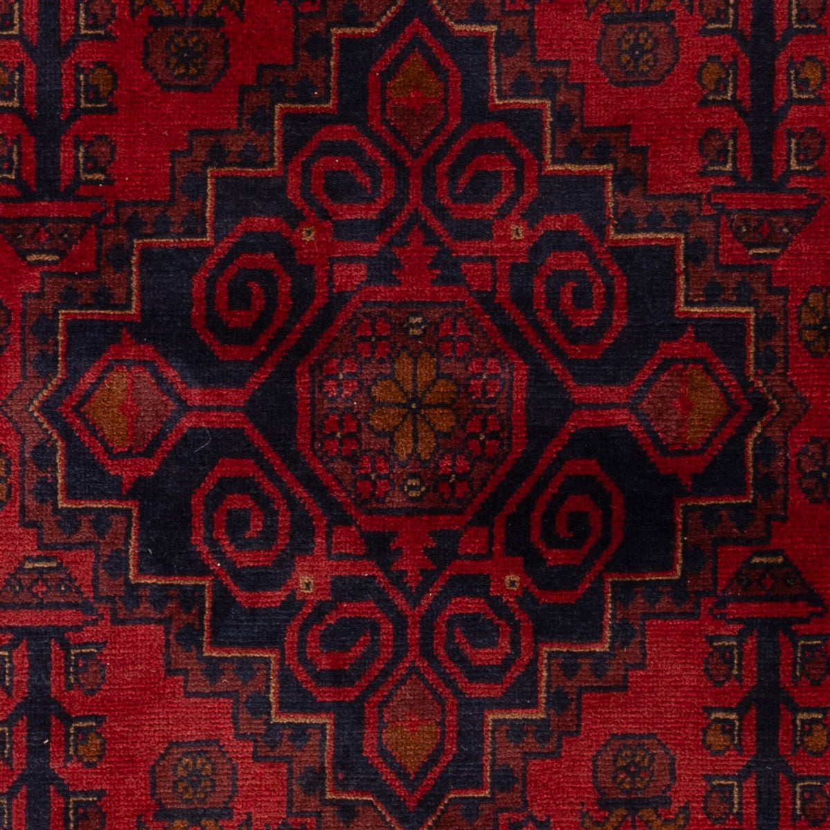 Afghaans tapijt - Kunduz - 197 x 128 cm - rood