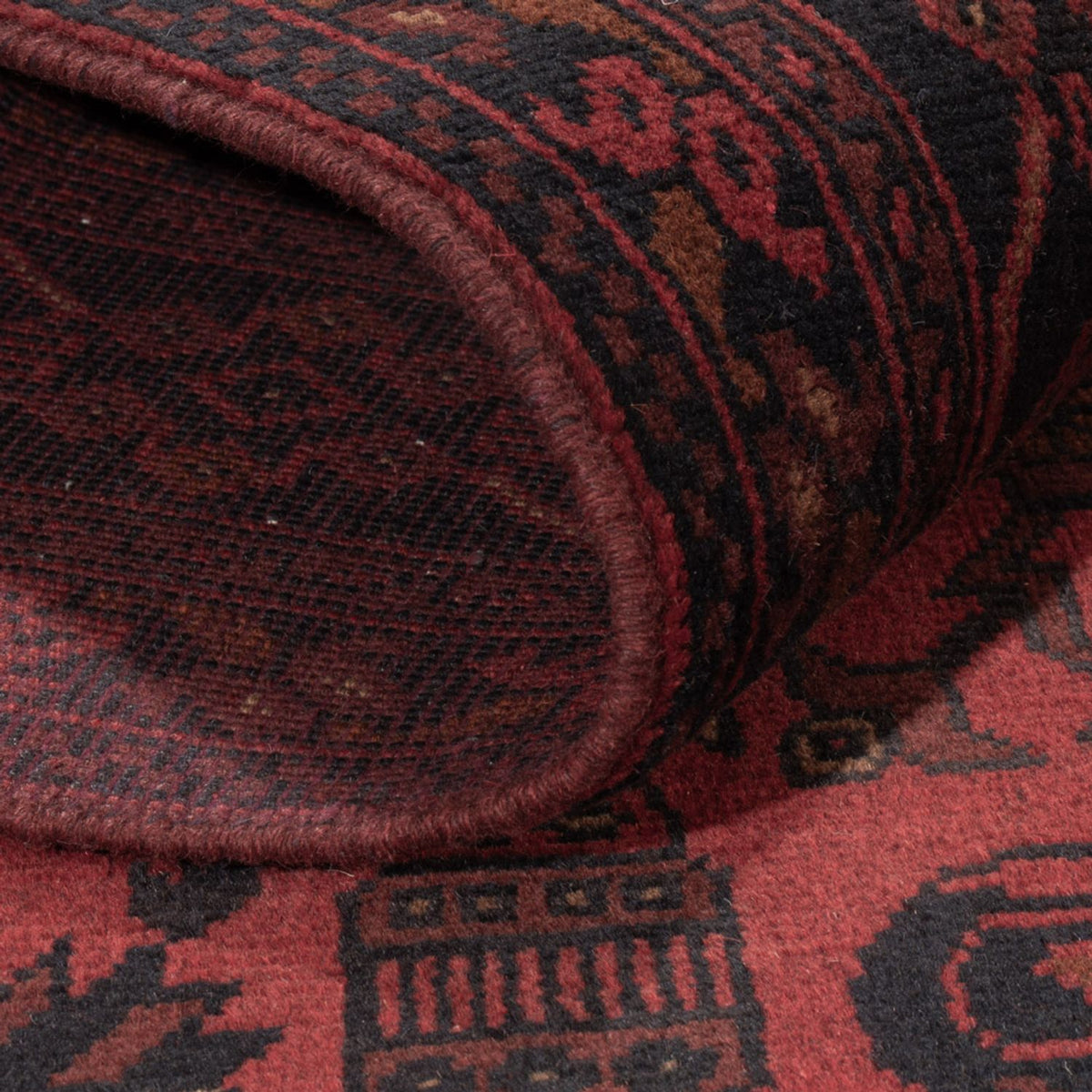 Afghaans tapijt - Kunduz - 197 x 128 cm - rood