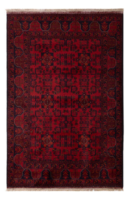 Afghaans tapijt - Kunduz - 191 x 127 cm - donkerrood