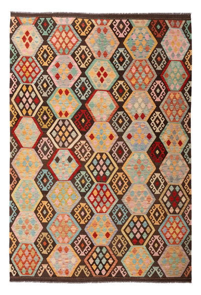 Kilim Maimana Tapijt 201x294cm - Wollen tapijt