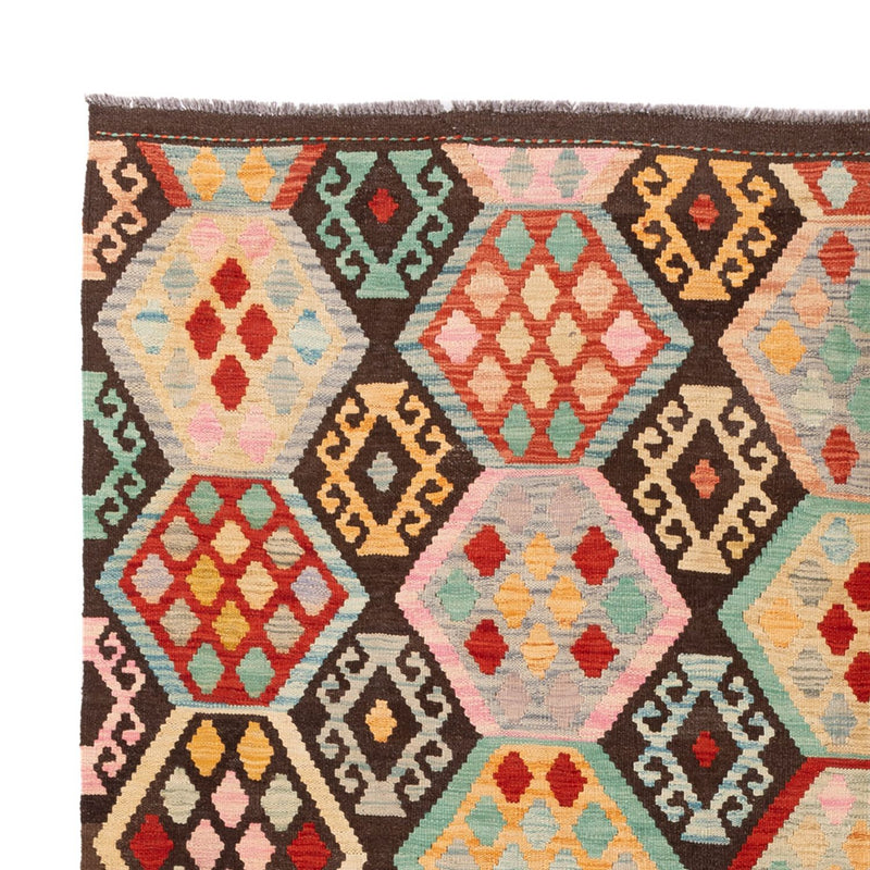 Kelim tapijt - Splash - 294 x 201 cm - veelkleurig