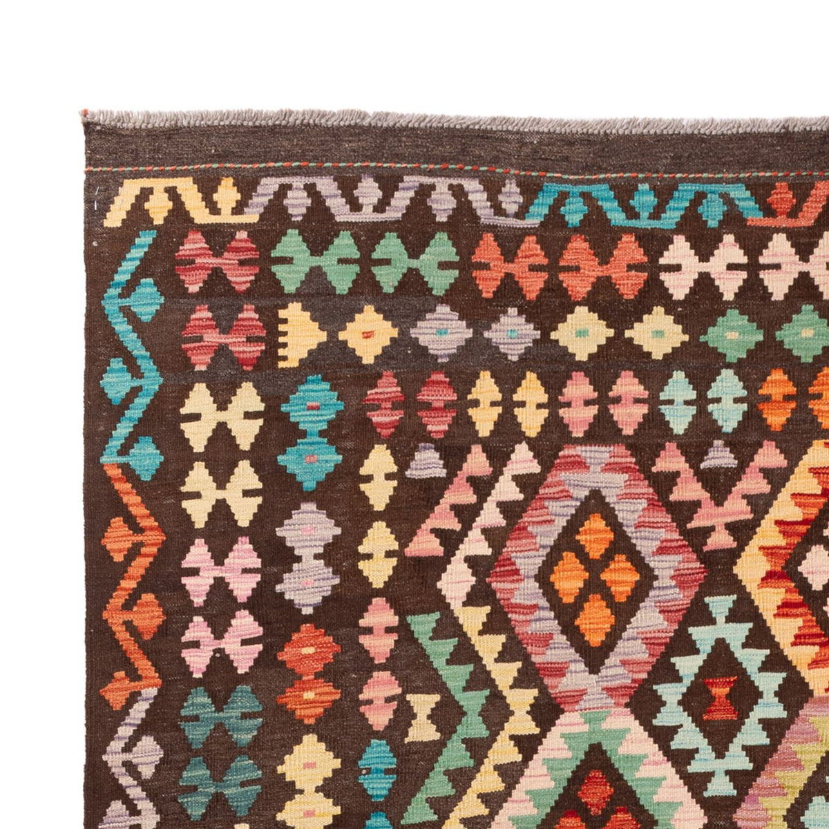 Kelim tapijt - Splash - 307 x 205 cm - veelkleurig