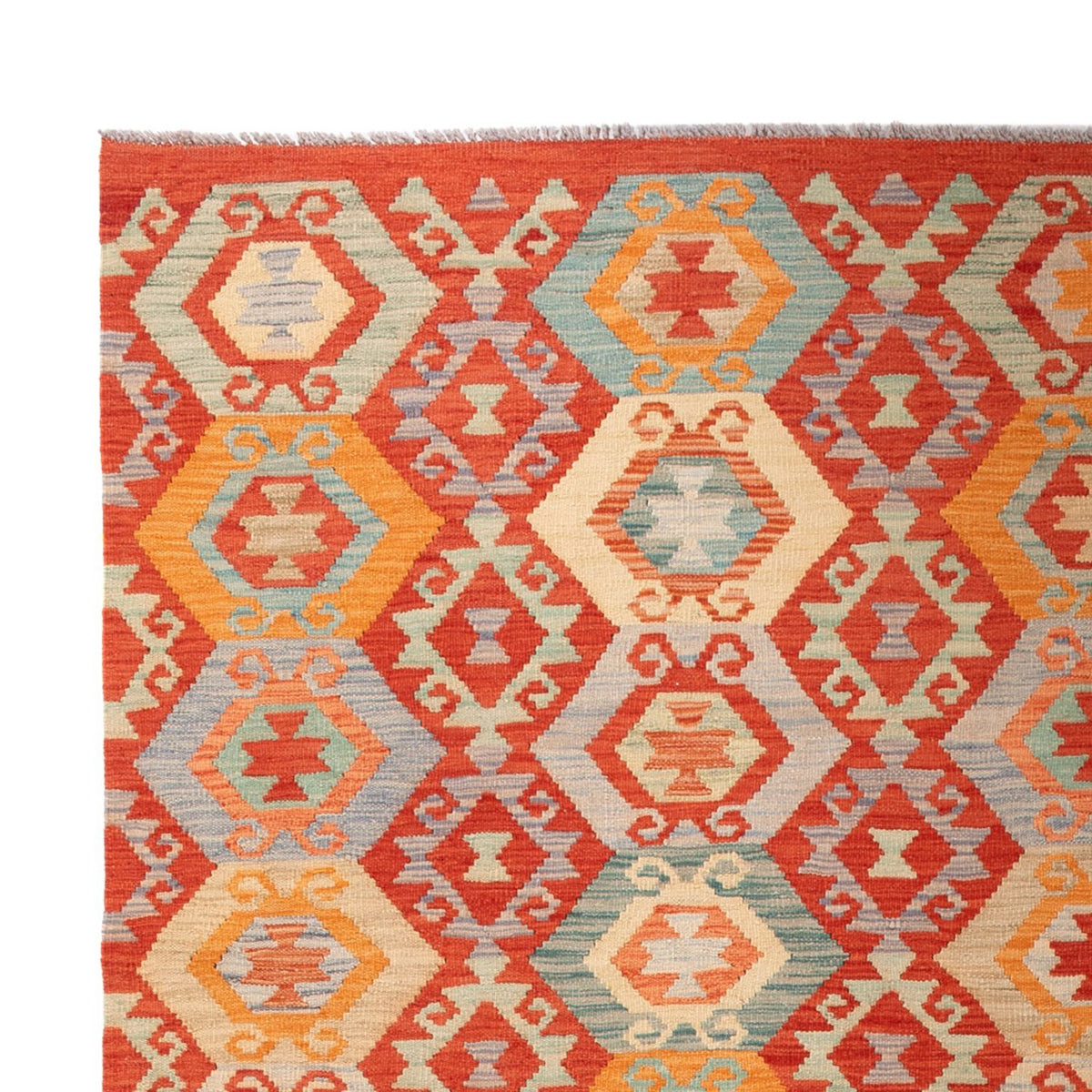 Kelim tapijt - Splash - 303 x 206 cm - veelkleurig