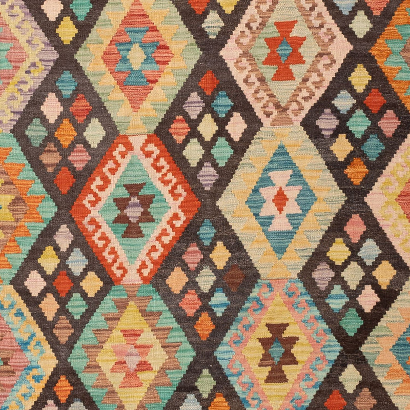 Kelim tapijt - Splash - 306 x 201 cm - veelkleurig