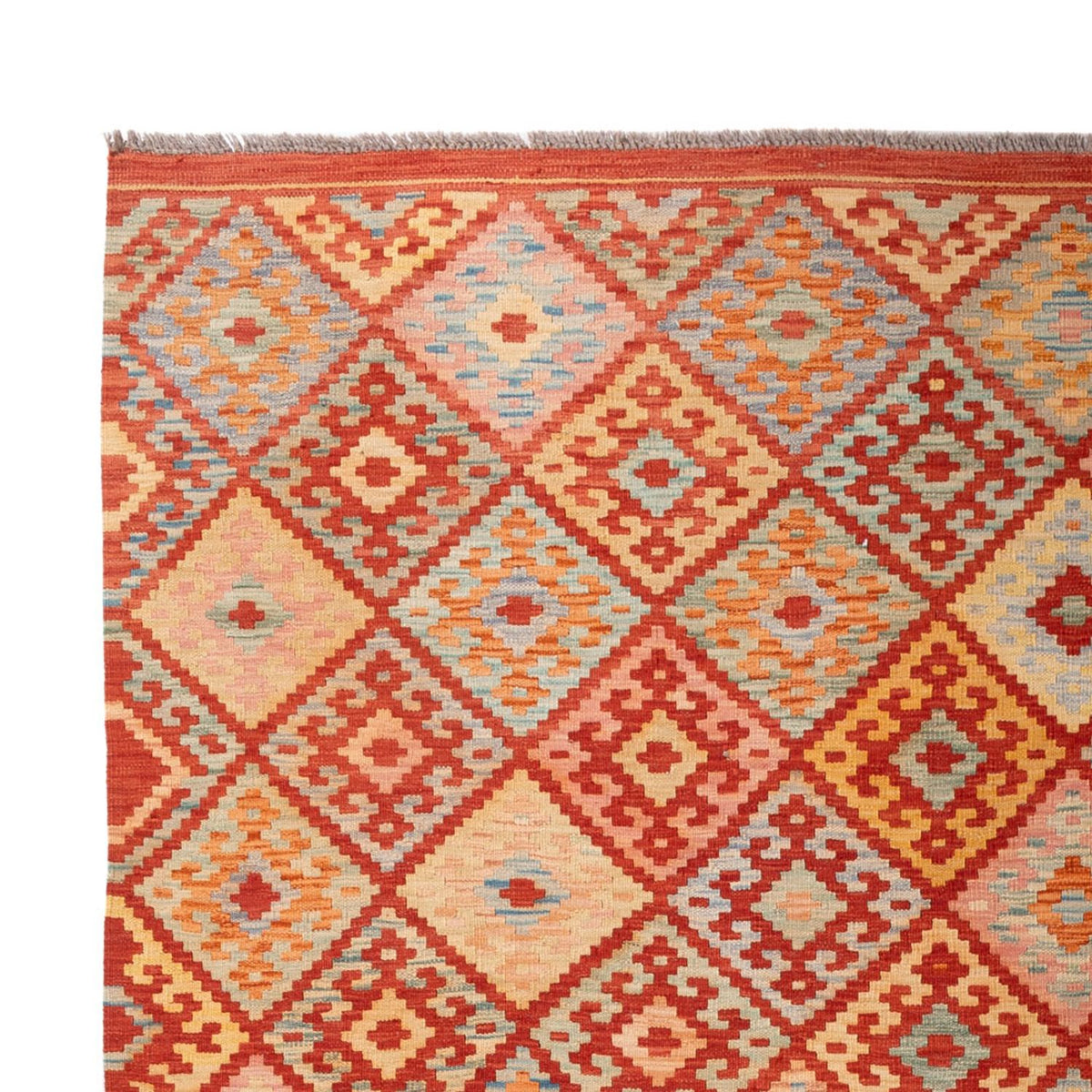 Kelim tapijt - Splash - 305 x 207 cm - veelkleurig