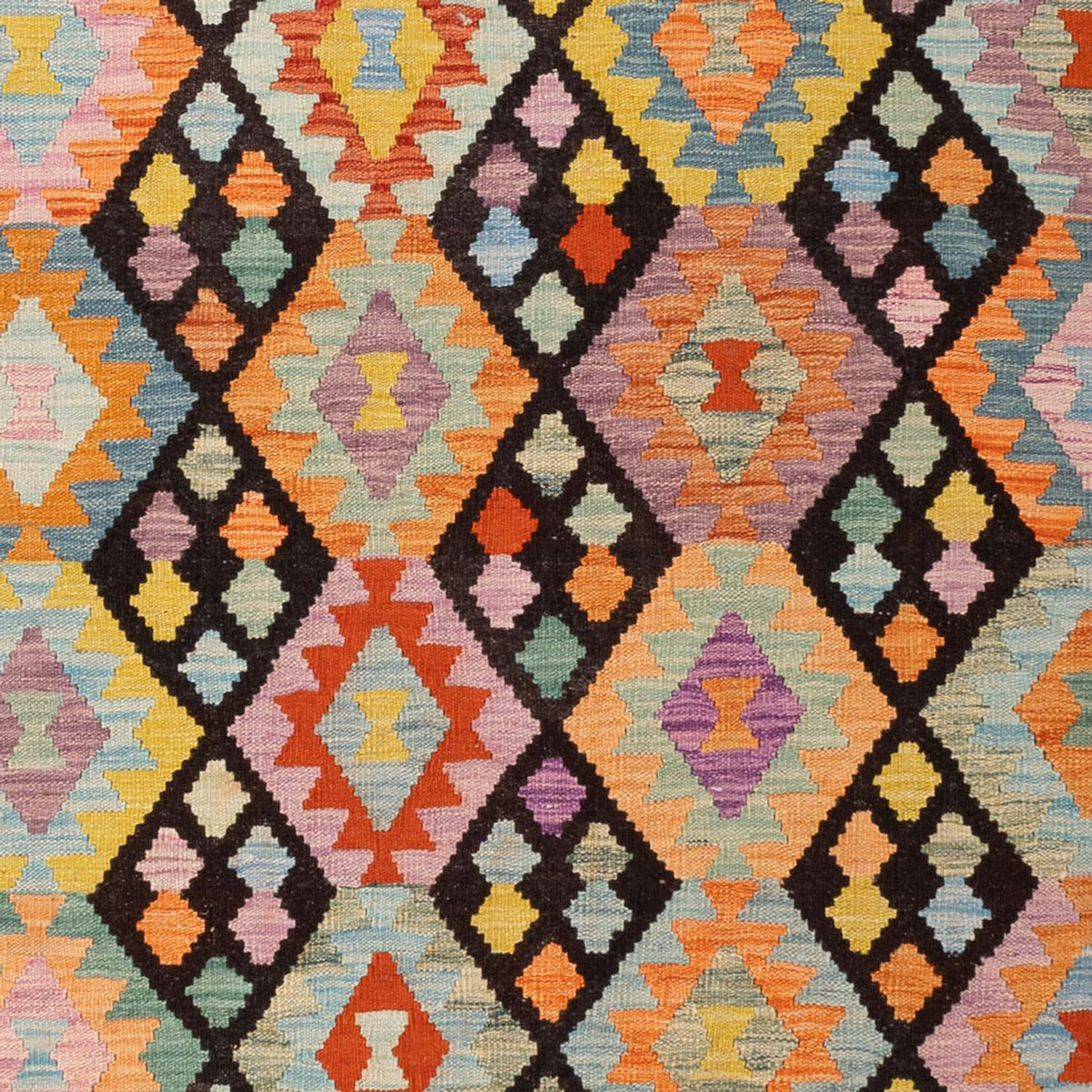 Kelim tapijt - Splash - 300 x 205 cm - veelkleurig