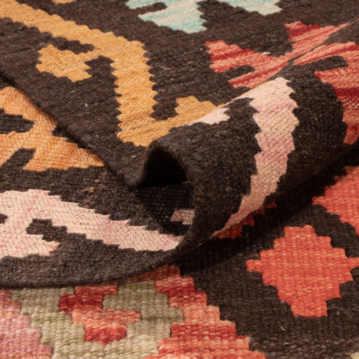 Kelim tapijt - Splash - 306 x 209 cm - veelkleurig