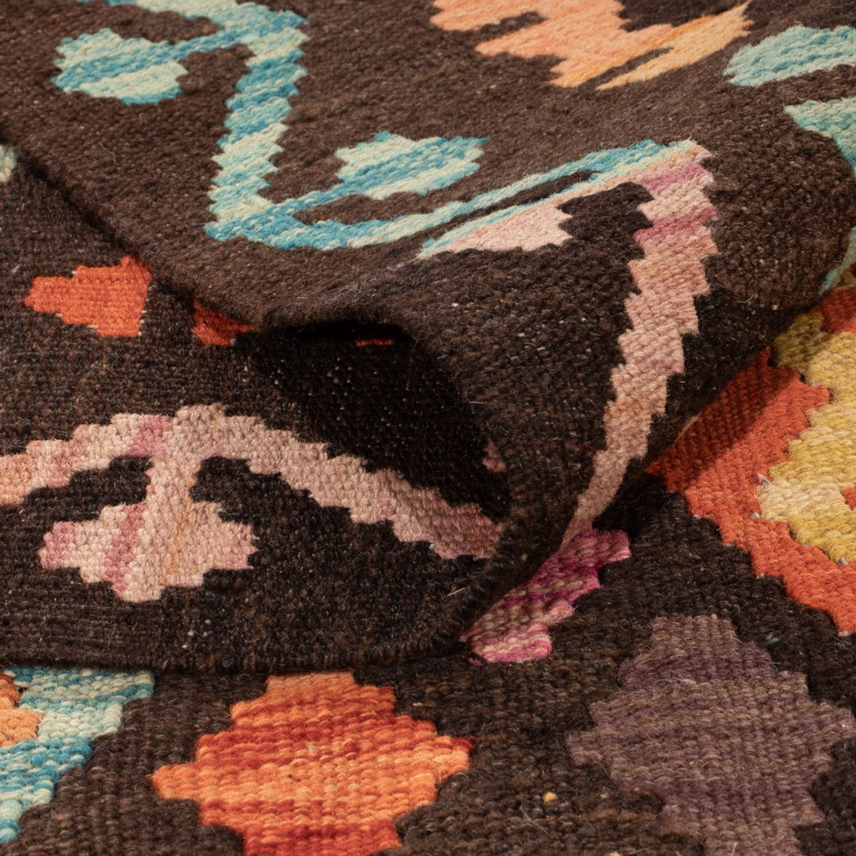 Kelim tapijt - Splash - 291 x 197 cm - veelkleurig