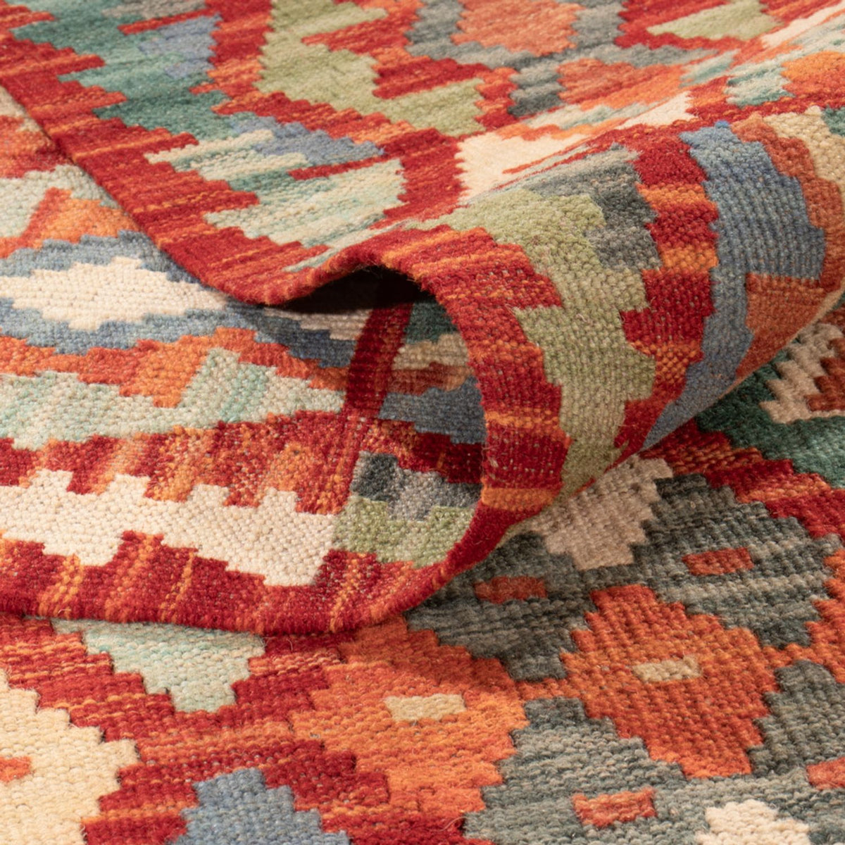 Kelim tapijt - Splash - 294 x 213 cm - veelkleurig