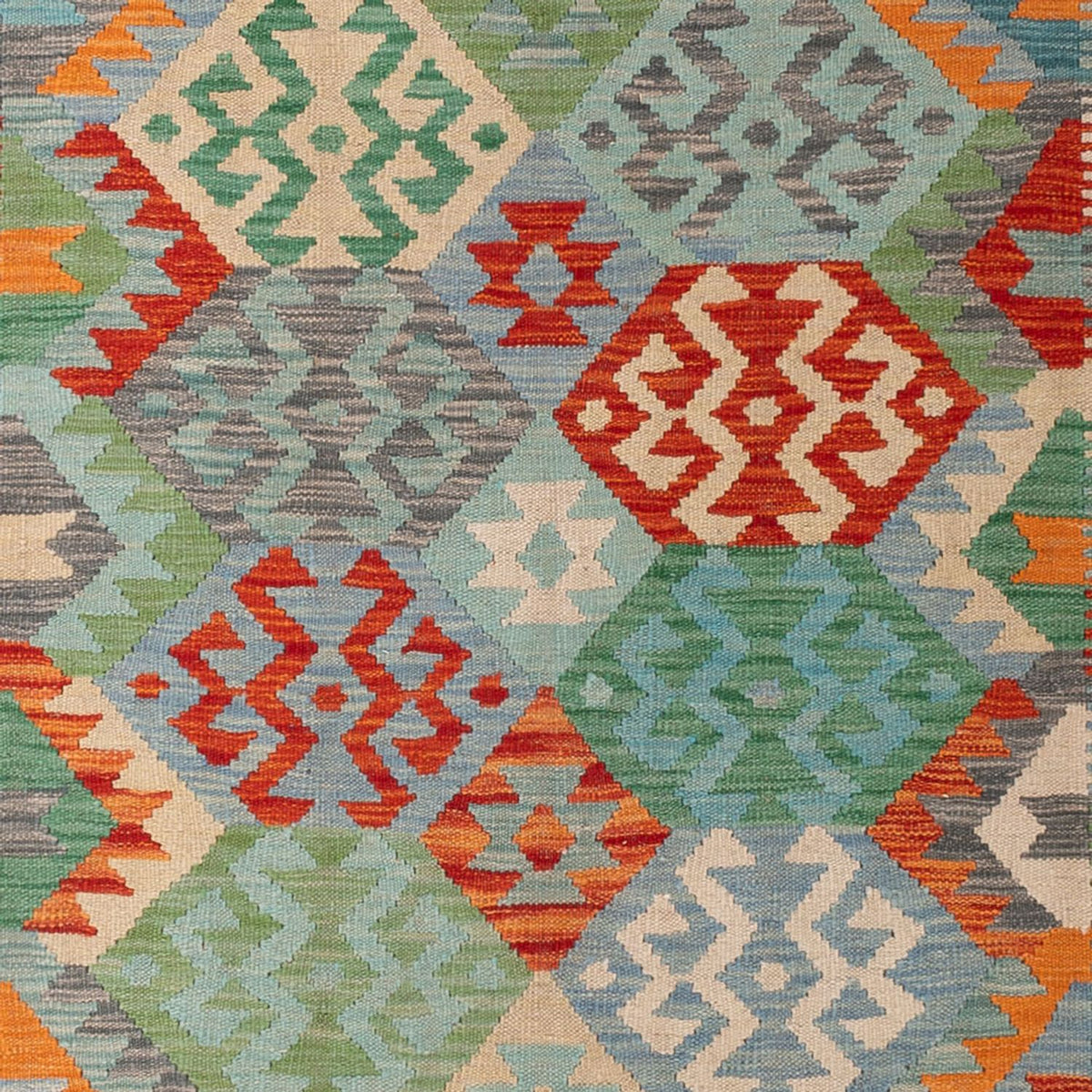 Kelim tapijt - Splash - 287 x 211 cm - veelkleurig