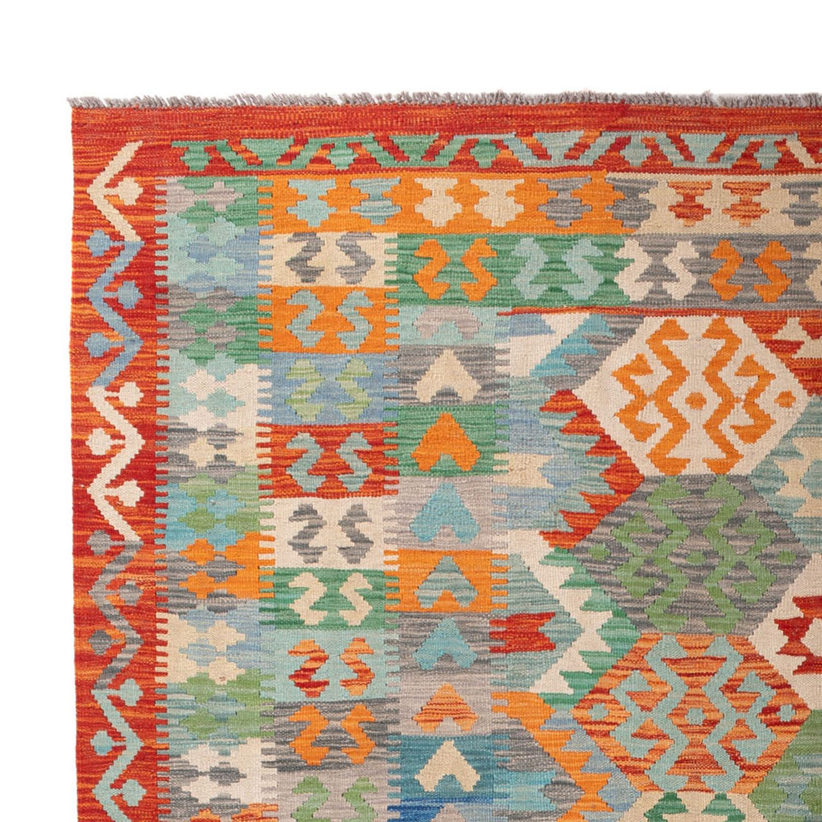 Kelim tapijt - Splash - 287 x 211 cm - veelkleurig