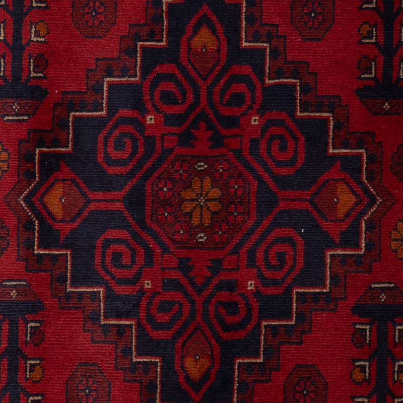 Afghaans tapijt - Kunduz - 197 x 127 cm - donkerrood