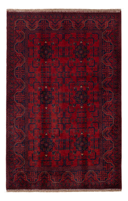 Afghaans tapijt - Kunduz - 199 x 132 cm - donkerrood