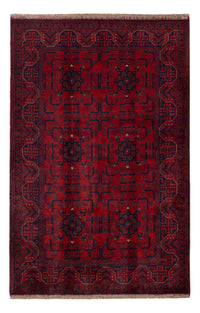 Afghaans tapijt - Kunduz - 199 x 132 cm - donkerrood