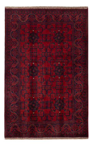 Afghaans tapijt - Kunduz - 199 x 132 cm - donkerrood