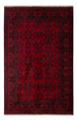 Afghaans tapijt - Kunduz - 195 x 125 cm - donkerrood