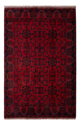 Afghaans tapijt - Kunduz - 196 x 130 cm - donkerrood