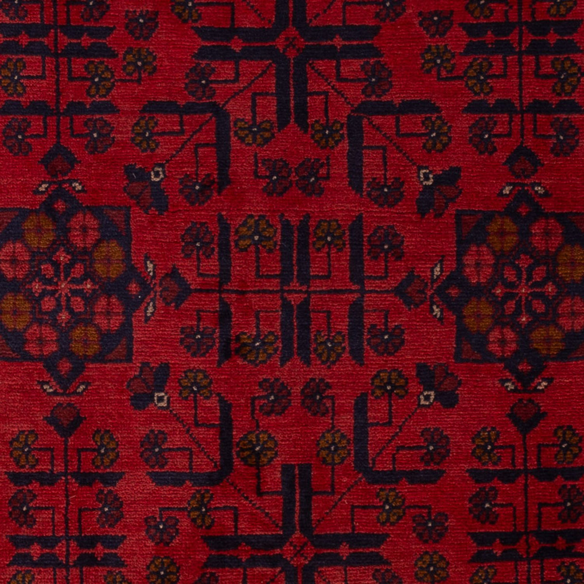 Afghaans tapijt - Kunduz - 196 x 130 cm - donkerrood